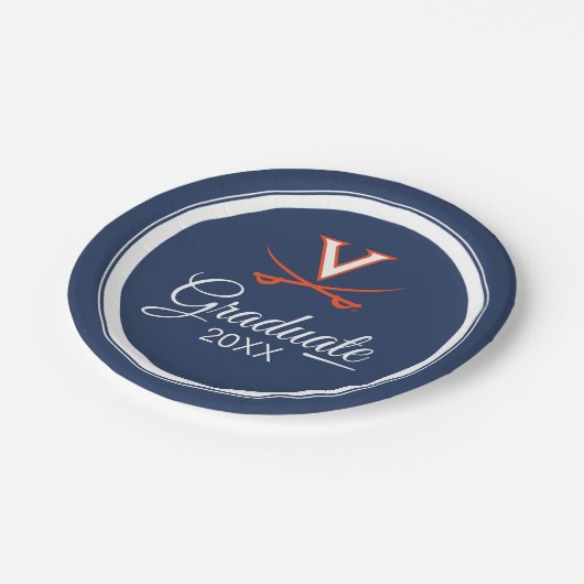 Virginia Cavaliers | Afstuderen Papieren Bordje (Gekanteld)