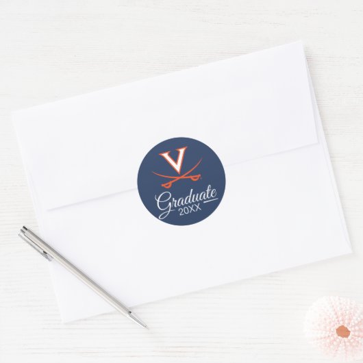 Virginia Cavaliers | AFSTUDEREN Ronde Sticker (Envelop)