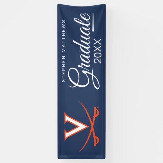 Virginia Cavaliers | Afstuderen Spandoek (Verticaal)