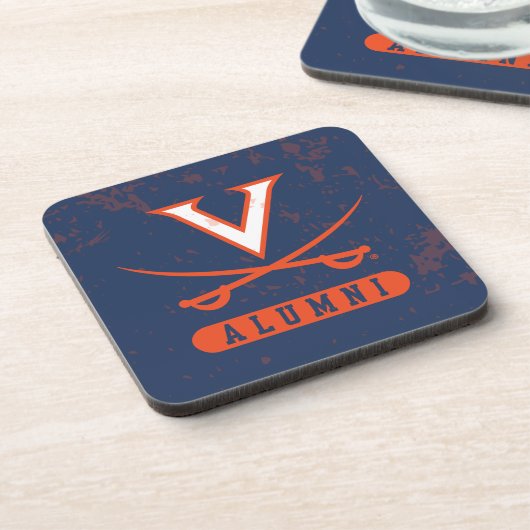 Virginia Cavaliers Alumni Distress Bier Onderzetter (Linkerzijde)
