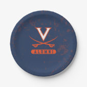Virginia Cavaliers Alumni Distress Papieren Bordje (Voorkant)