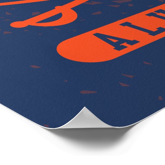 Virginia Cavaliers Alumni Distress Poster (Hoek)