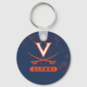 Virginia Cavaliers Alumni Distress Sleutelhanger (Voorkant)
