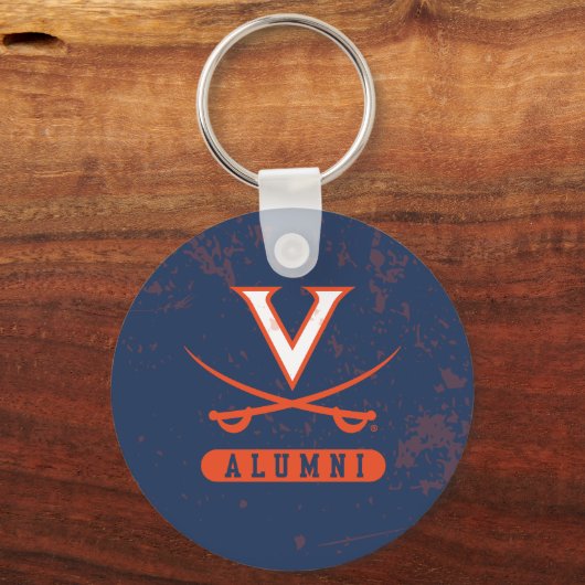 Virginia Cavaliers Alumni Distress Sleutelhanger (Voorkant)