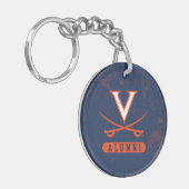 Virginia Cavaliers Alumni Distress Sleutelhanger (Voorkant Links)