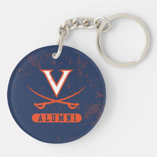 Virginia Cavaliers Alumni Distress Sleutelhanger (Achterkant)