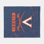 Virginia Cavaliers Alumni in de war Fleece Deken (Voorkant (Horizontaal))