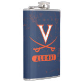 Virginia Cavaliers-alumni in wanhoop Heupfles (Rechts)