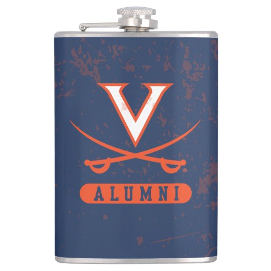 Virginia Cavaliers-alumni in wanhoop Heupfles (Voorkant)