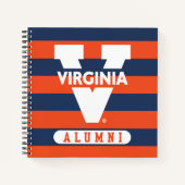 Virginia Cavaliers Alumni Stripes Notitieboek (Voorkant)