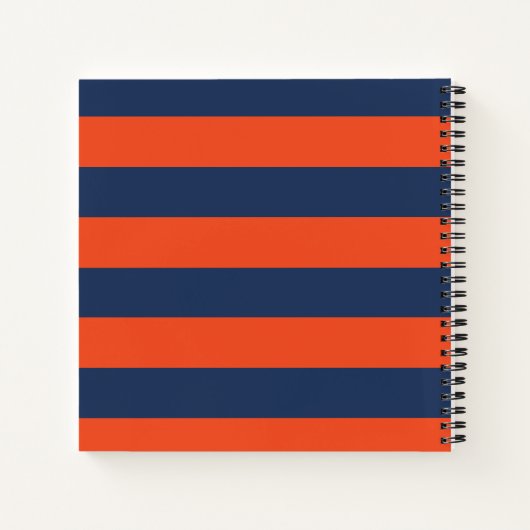 Virginia Cavaliers Alumni Stripes Notitieboek (Achterkant)