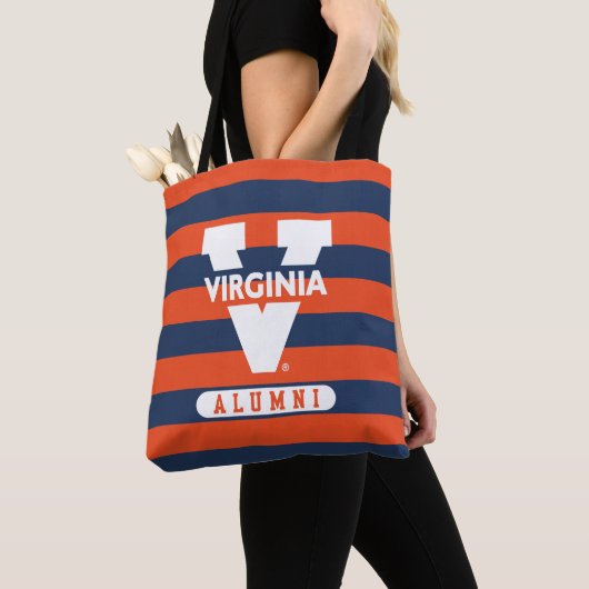 Virginia Cavaliers Alumni Stripes Tote Bag (Dichtbij)
