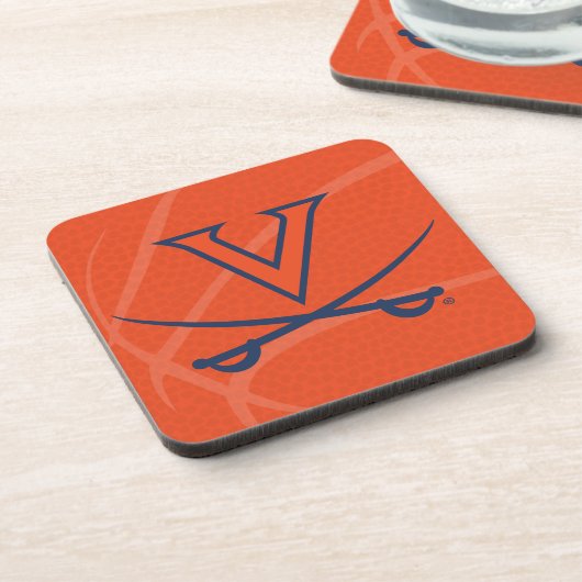 Virginia Cavaliers Basketbal Bier Onderzetter (Linkerzijde)