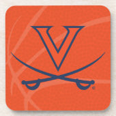 Virginia Cavaliers Basketbal Bier Onderzetter (Voorkant)