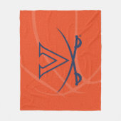 Virginia Cavaliers Basketbal Fleece Deken (Voorkant)