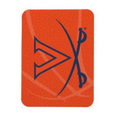 Virginia Cavaliers Basketbal Magneet (Verticaal)