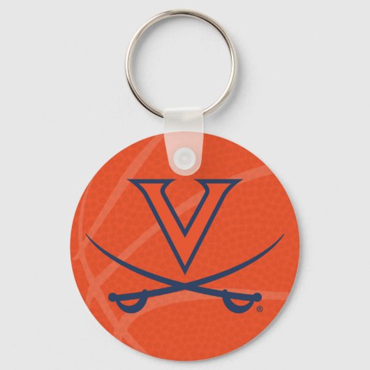 Virginia Cavaliers Basketbal Sleutelhanger (Voorkant)