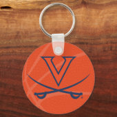 Virginia Cavaliers Basketbal Sleutelhanger (Voorkant)