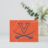 Virginia Cavaliers Basketbal Uitnodiging Briefkaart (Staand voorkant)