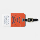 Virginia Cavaliers Basketball Bagagelabel (Voorkant horizontaal)