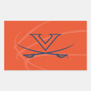 Virginia Cavaliers Basketball Rechthoekige Sticker