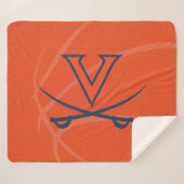Virginia Cavaliers Basketball Sherpa Deken (Voorkant (horizontaal))