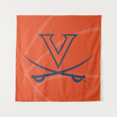 Virginia Cavaliers Basketball Wandkleed (Voorkant)