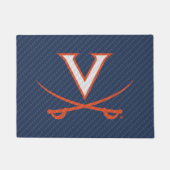 Virginia Cavaliers Carbon Fiber Deurmat (Voorkant)