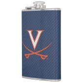 Virginia Cavaliers Carbon Fiber Heupfles (Links)
