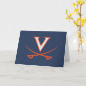 Virginia Cavaliers Carbon Fiber Kaart (Gele Bloem)
