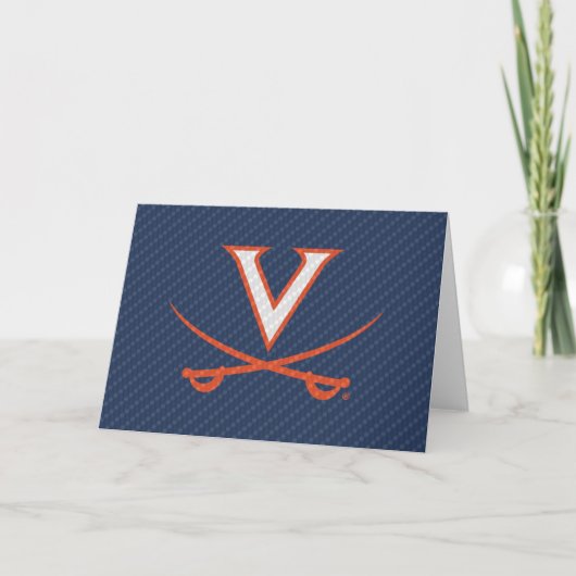 Virginia Cavaliers Carbon Fiber Kaart (Voorkant)