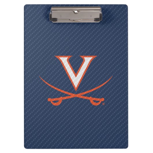 Virginia Cavaliers Carbon Fiber Klembord (Voorkant)
