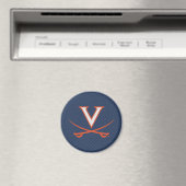 Virginia Cavaliers Carbon Fiber Magneet (Insitu (Vaatwasser))