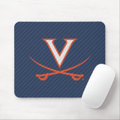 Virginia Cavaliers Carbon Fiber Muismat (Met muis)