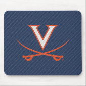 Virginia Cavaliers Carbon Fiber Muismat (Voorkant)