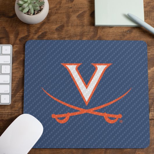 Virginia Cavaliers Carbon Fiber Muismat