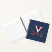 Virginia Cavaliers Carbon Fiber Notitieboek (Binnen)