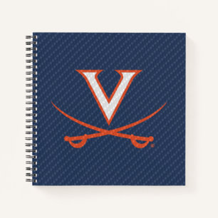 Virginia Cavaliers Carbon Fiber Notitieboek