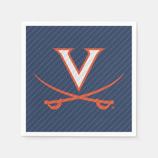Virginia Cavaliers Carbon Fiber Servet (Voorkant)