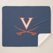 Virginia Cavaliers Carbon Fiber Sherpa Deken (Voorkant (horizontaal))