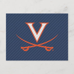 Virginia Cavaliers Carbon Fiber Uitnodiging Briefkaart
