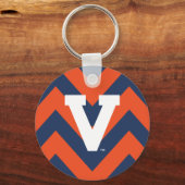Virginia Cavaliers Chevron Sleutelhanger (Voorkant)