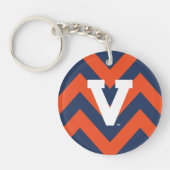 Virginia Cavaliers Chevron Sleutelhanger (Voorkant)