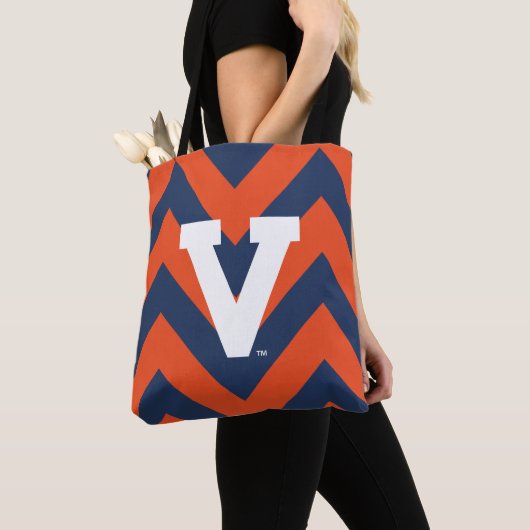 Virginia Cavaliers Chevron Tote Bag (Dichtbij)