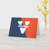 Virginia Cavaliers Color Block Disted Kaart (Gele Bloem)