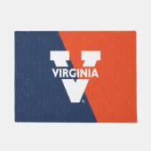 Virginia Cavaliers Color Block Distress Deurmat (Voorkant)