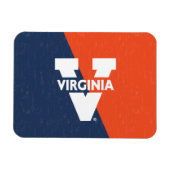 Virginia Cavaliers Color Block Distress Magneet (Horizontaal)