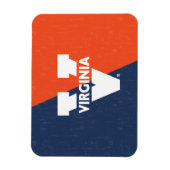 Virginia Cavaliers Color Block Distress Magneet (Verticaal)