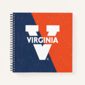 Virginia Cavaliers Color Block Distress Notitieboek (Voorkant)