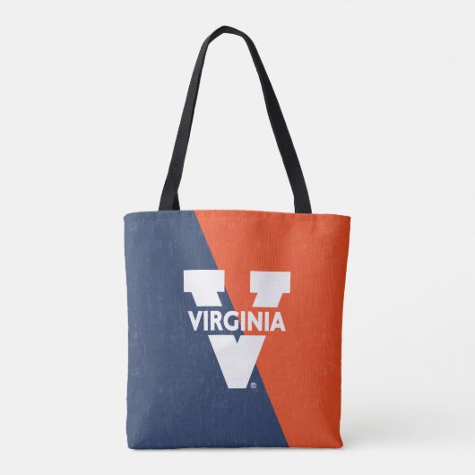 Virginia Cavaliers Color Block Distress Tote Bag (Achterkant)